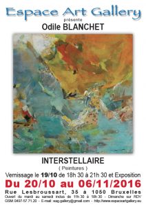 Affiche Odile BLANCHET